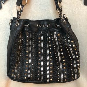 Black Rhinestone Purse NEVER USED!